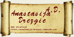 Anastasija Drezgić vizit kartica